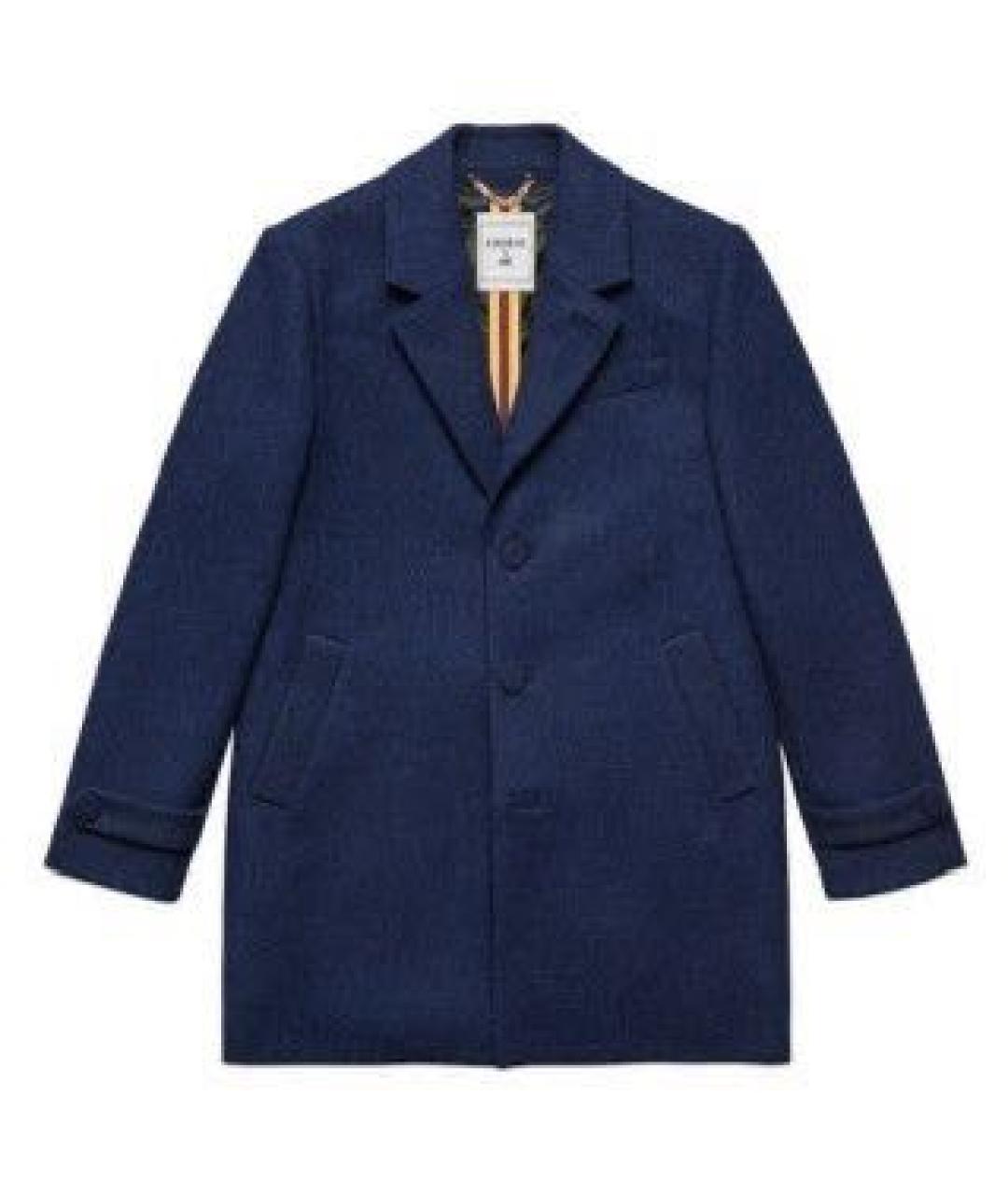 ERDEM Синее шерстяное пальто, фото 9