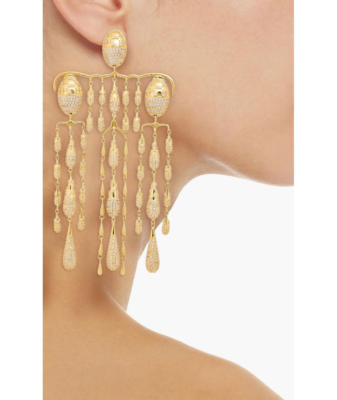 ZIMMERMANN Золотые латунные серьги, фото 2