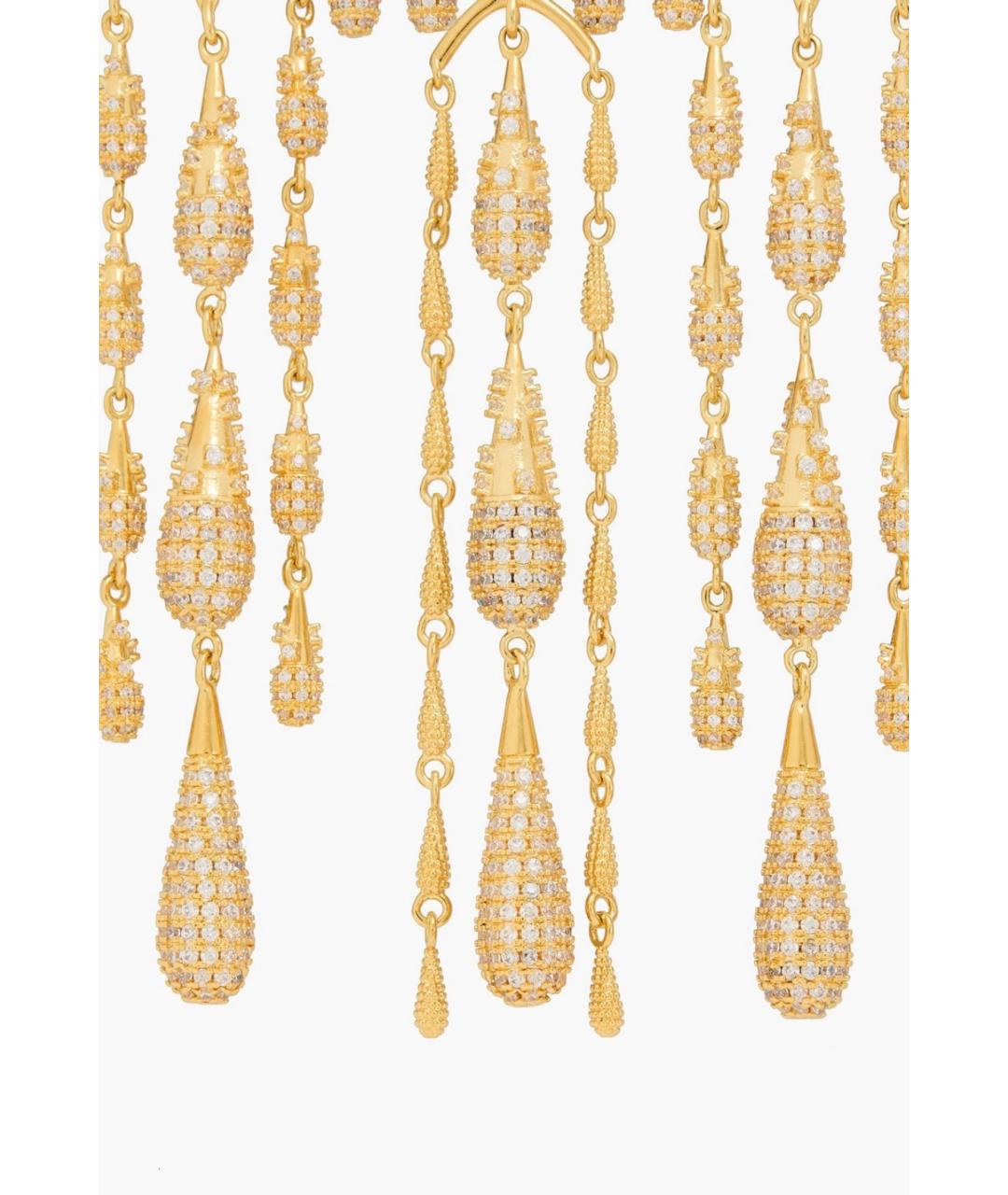 ZIMMERMANN Золотые латунные серьги, фото 5