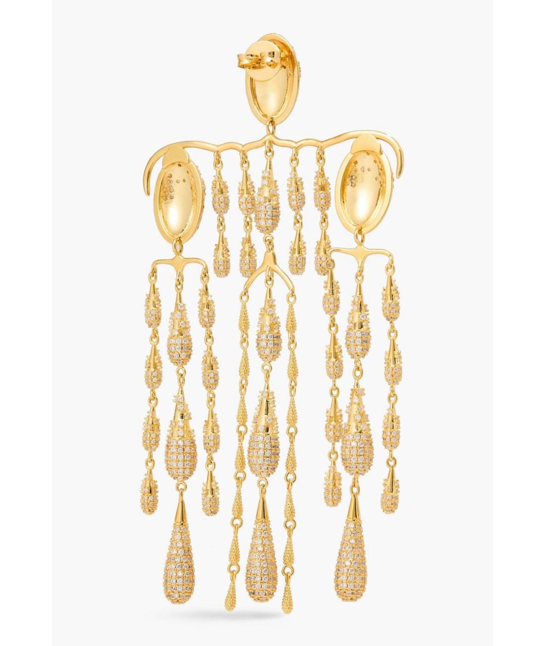 ZIMMERMANN Золотые латунные серьги, фото 4