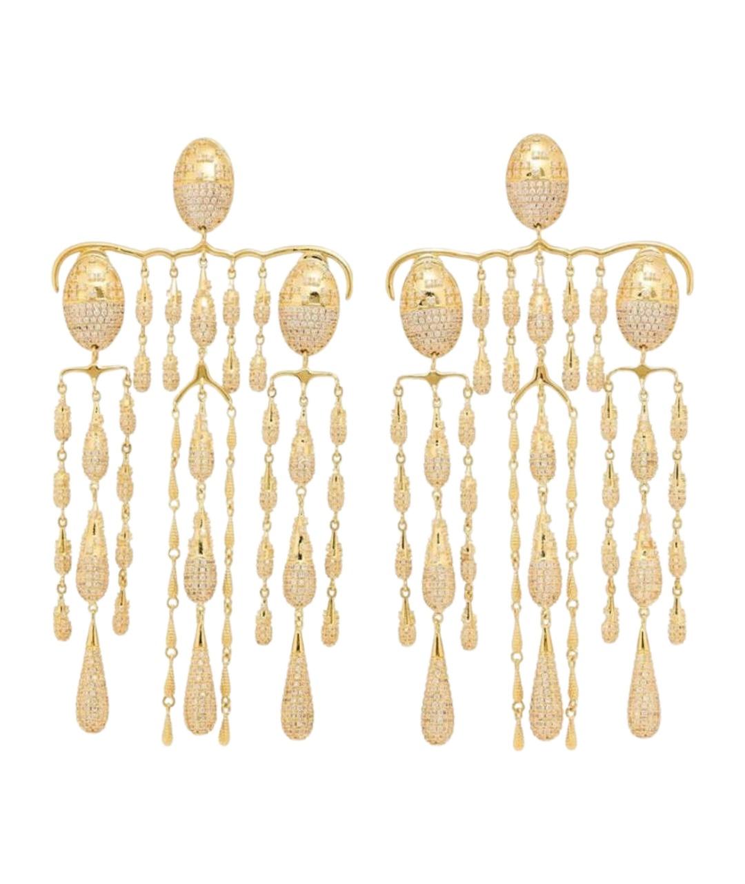 ZIMMERMANN Золотые латунные серьги, фото 1