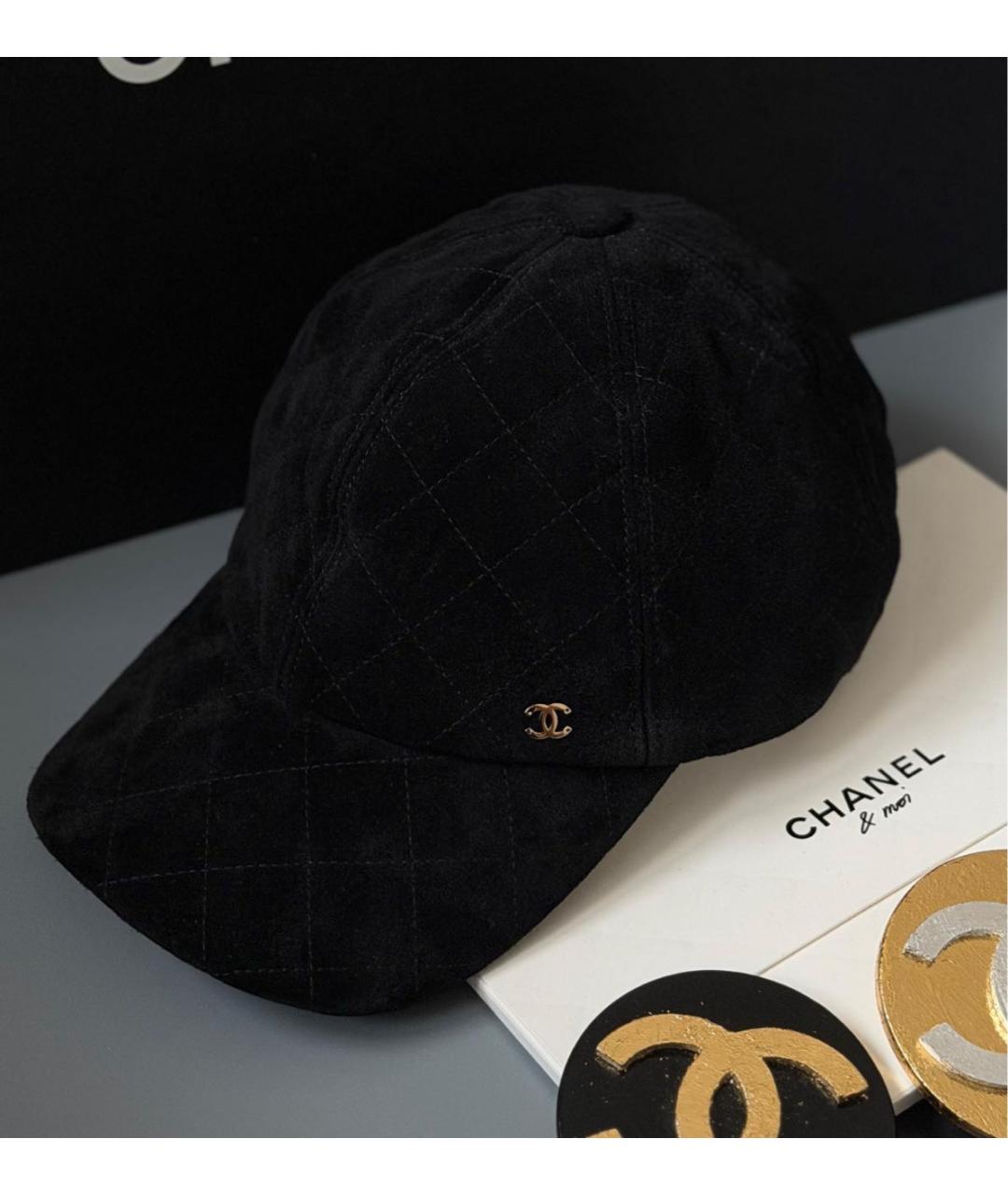 CHANEL Черная кепка, фото 3