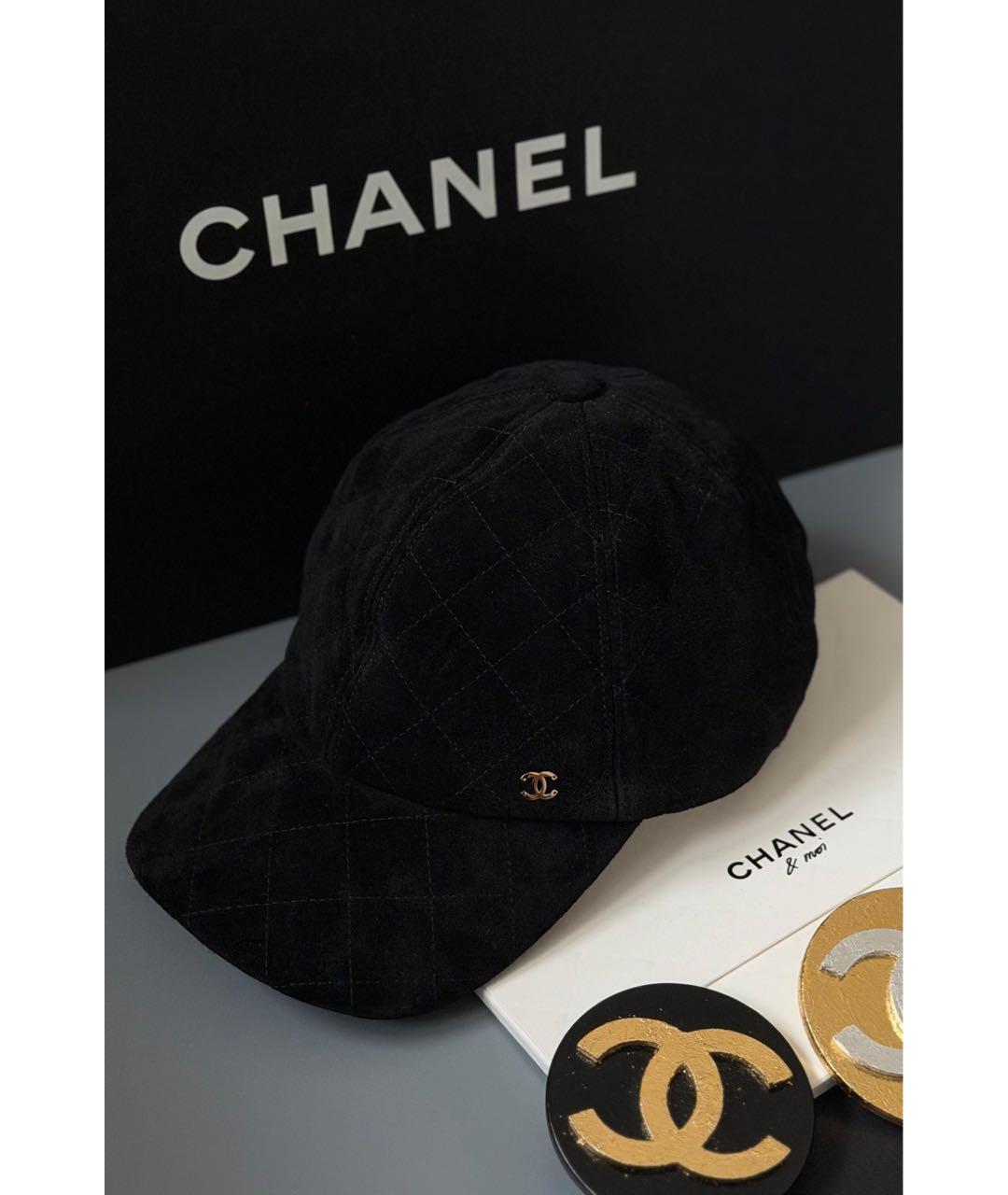 CHANEL Черная кепка, фото 2
