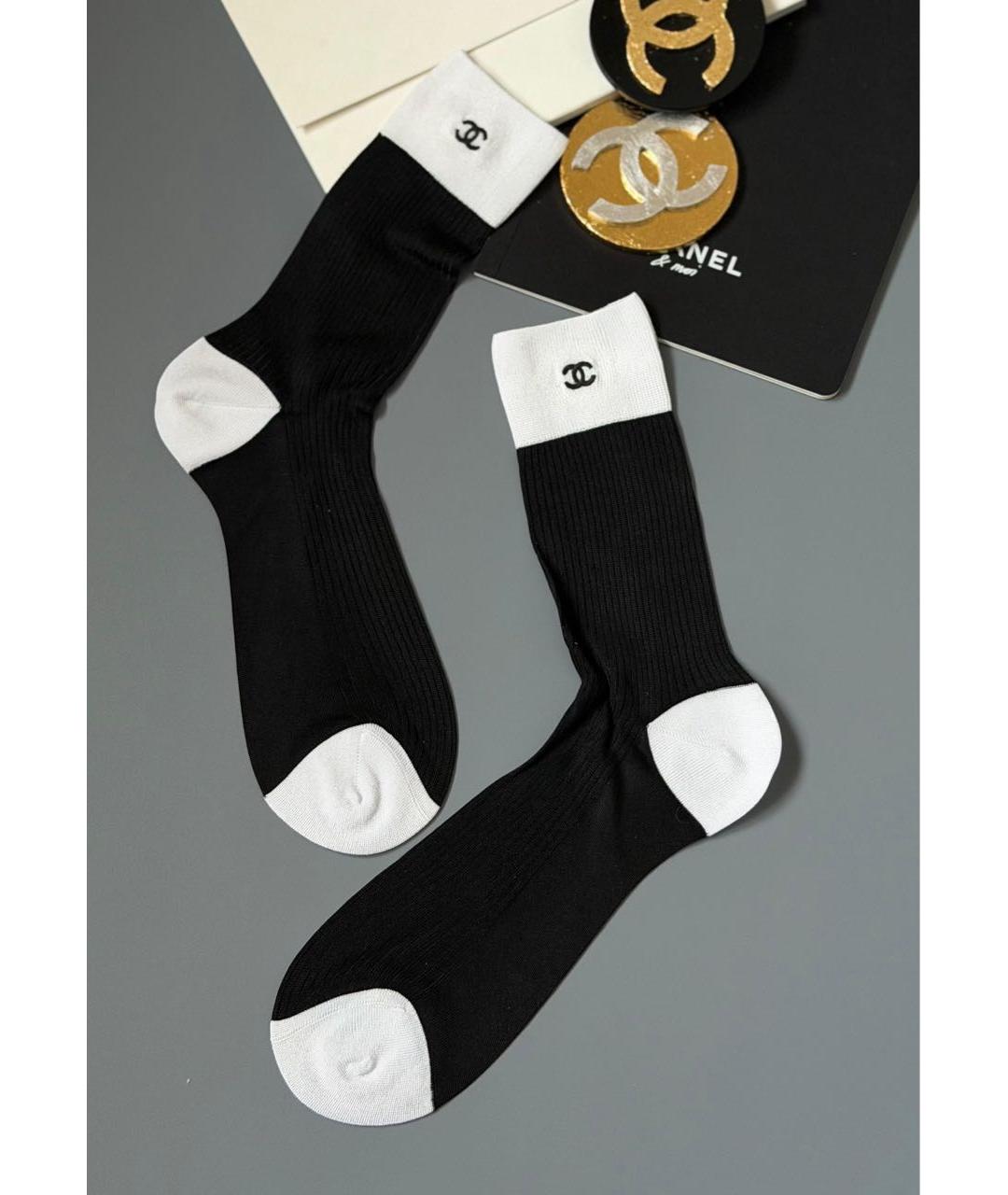 CHANEL Черные носки, чулки и колготы, фото 3