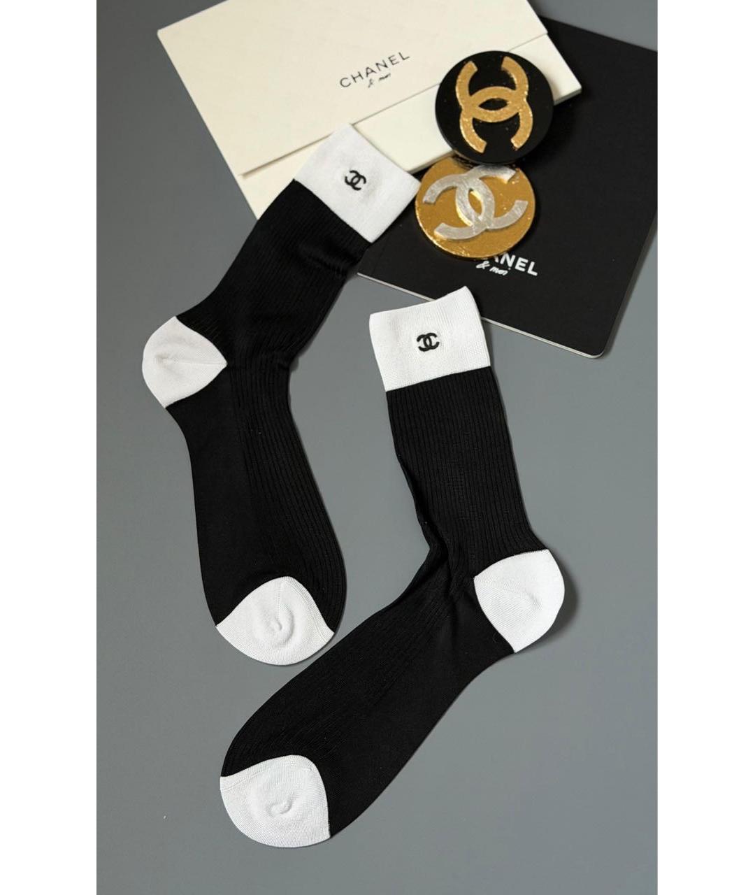 CHANEL Черные носки, чулки и колготы, фото 2