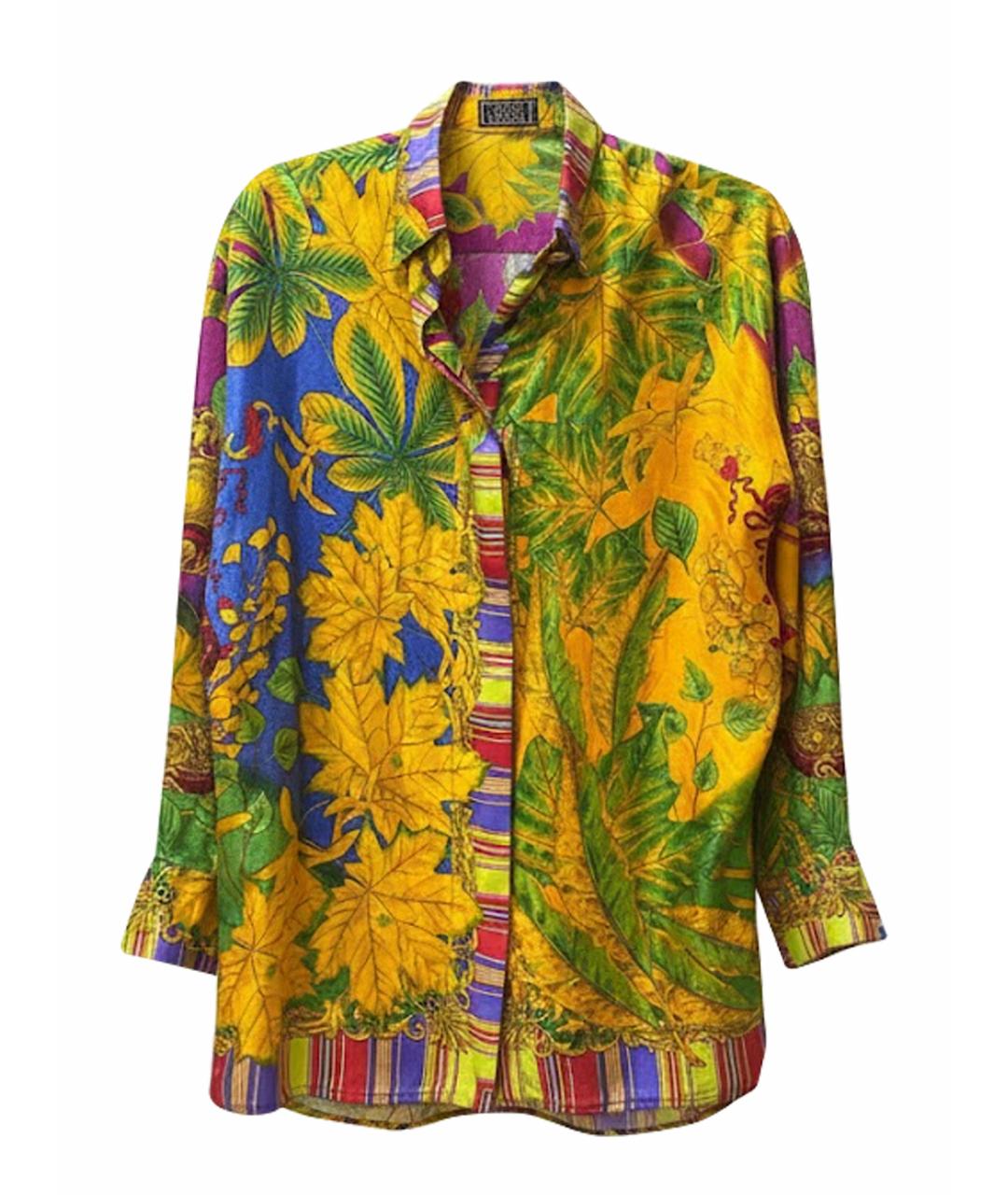 VERSACE Мульти шелковая рубашка, фото 1