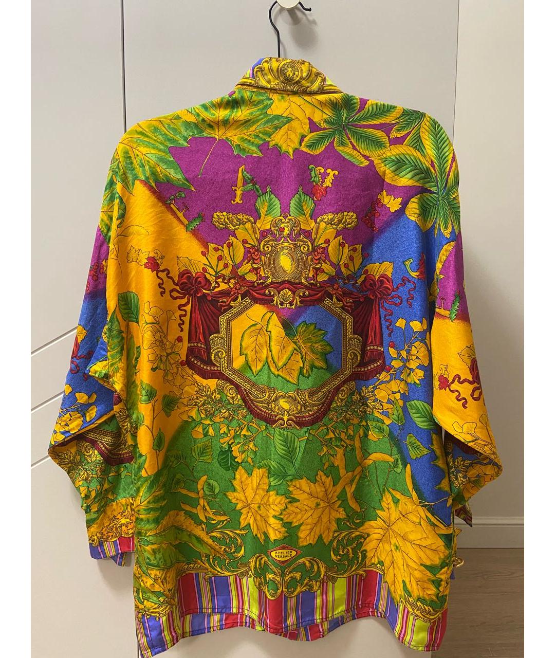 VERSACE Мульти шелковая рубашка, фото 2