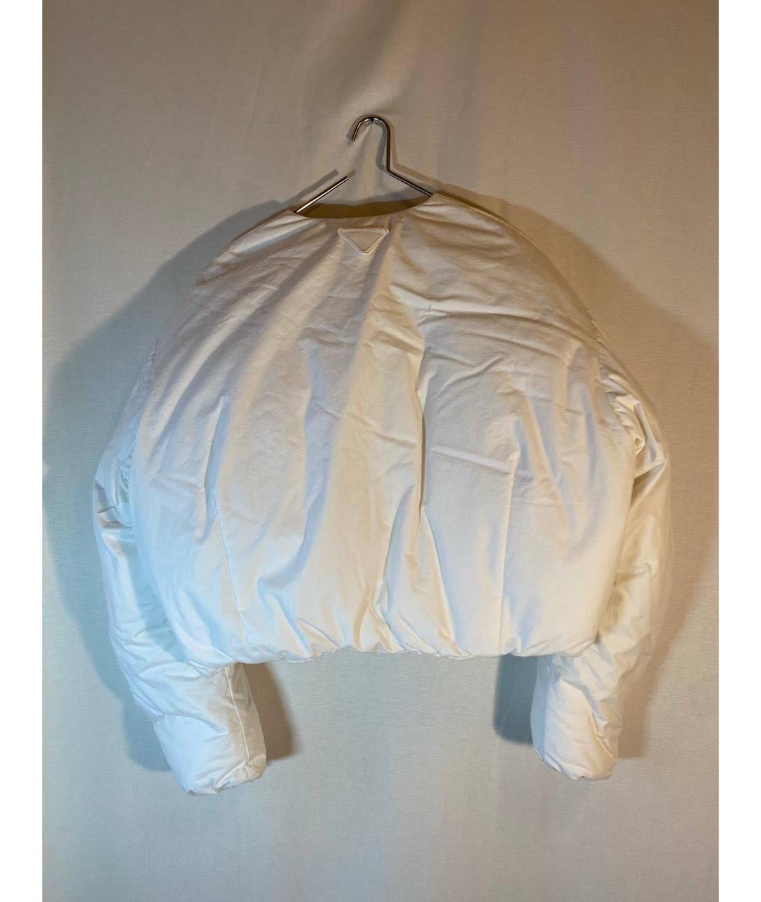 PRADA Белый хлопковый пуховик, фото 2
