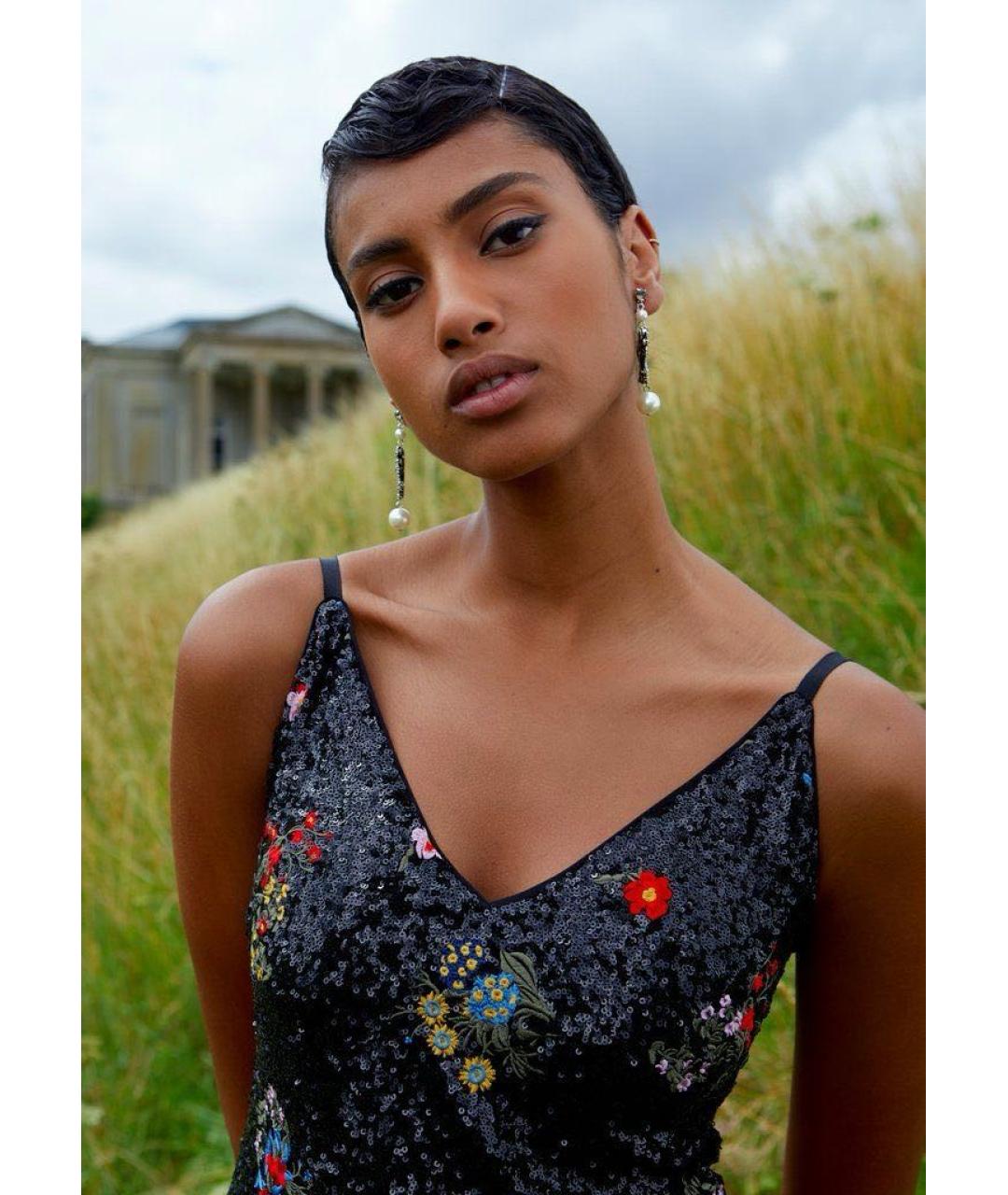 ERDEM Черное полиэстеровое вечернее платье, фото 3