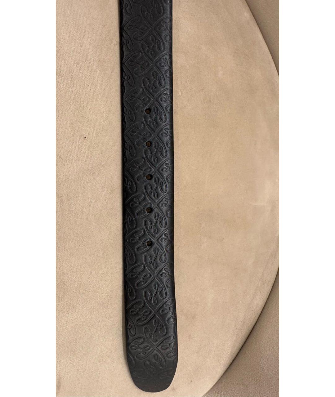 BRIONI Черный кожаный ремень, фото 4