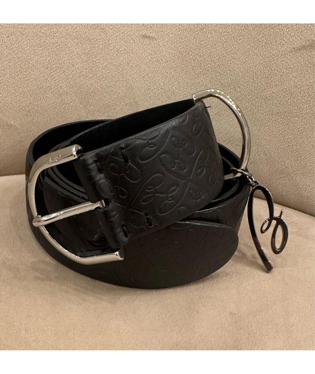 BRIONI Черный кожаный ремень, фото 5