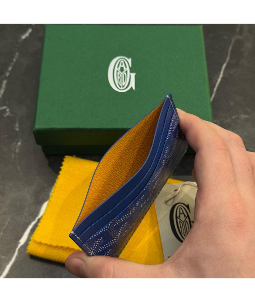 GOYARD Синий кардхолдер, фото 3