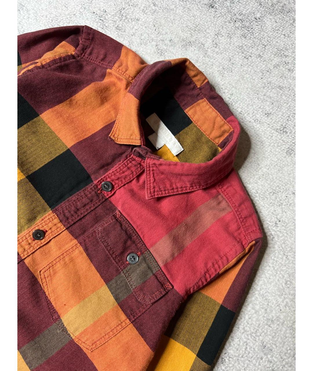 BURBERRY Мульти хлопковая детская рубашка, фото 3