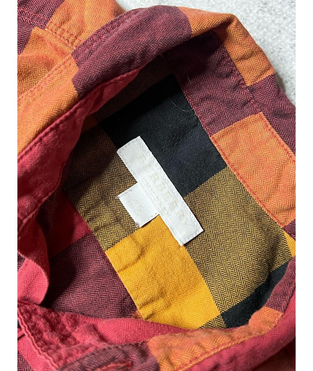 BURBERRY Мульти хлопковая детская рубашка, фото 4