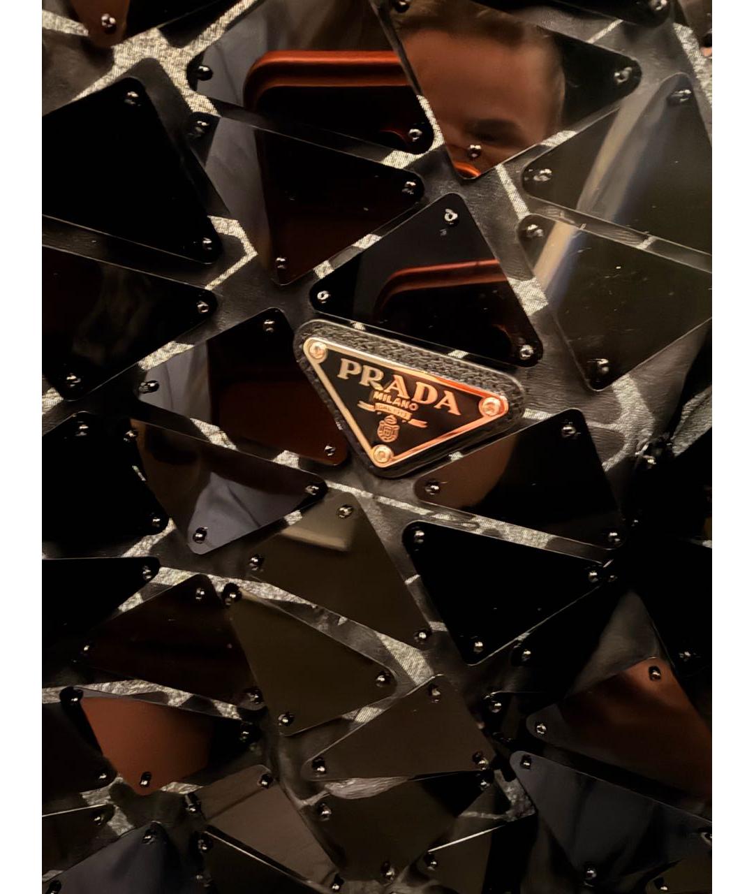 PRADA Черное шелковое вечернее платье, фото 2