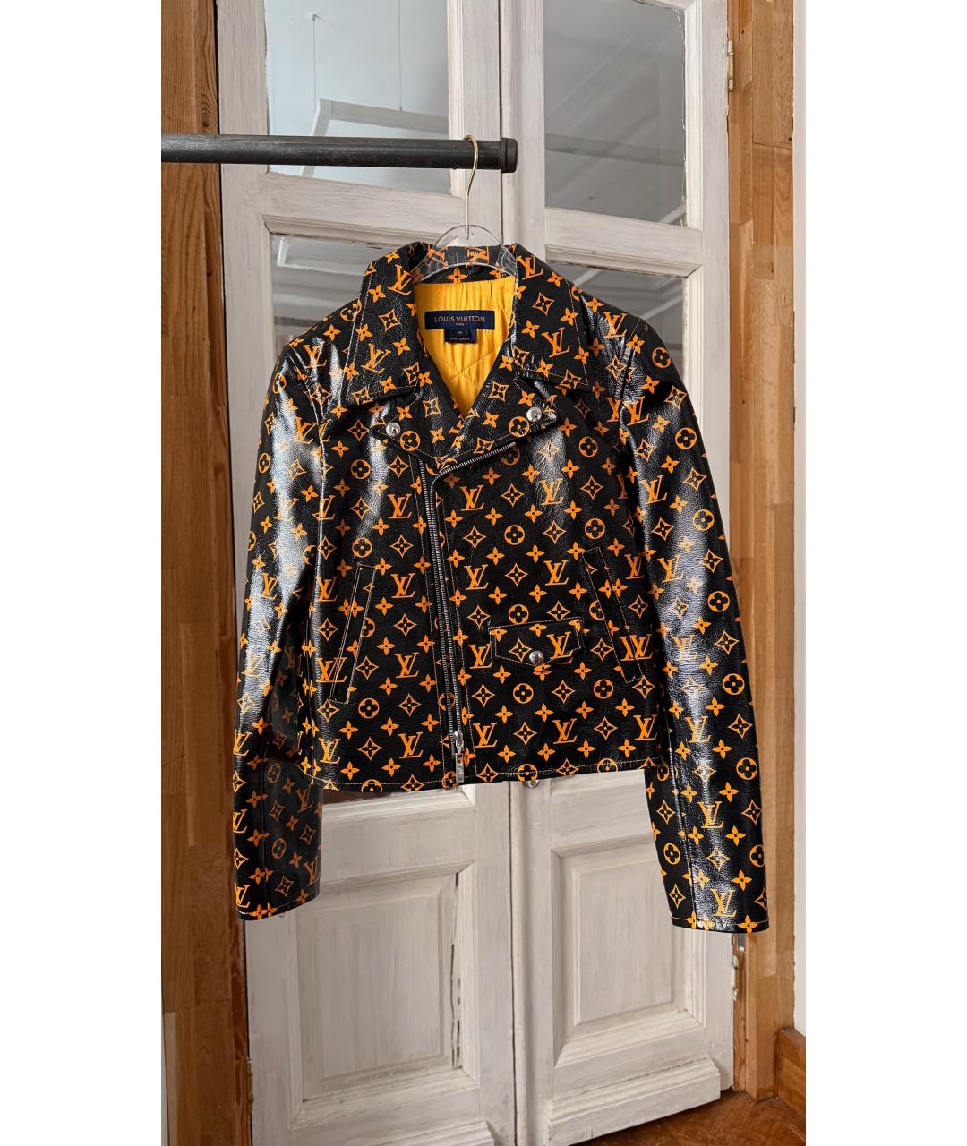 LOUIS VUITTON Черная кожаная куртка, фото 7