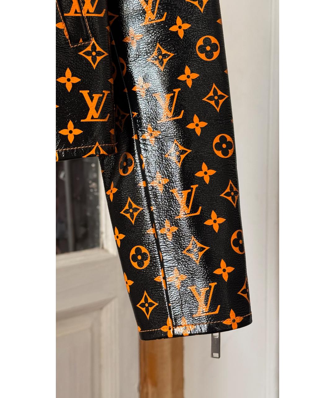 LOUIS VUITTON Черная кожаная куртка, фото 6