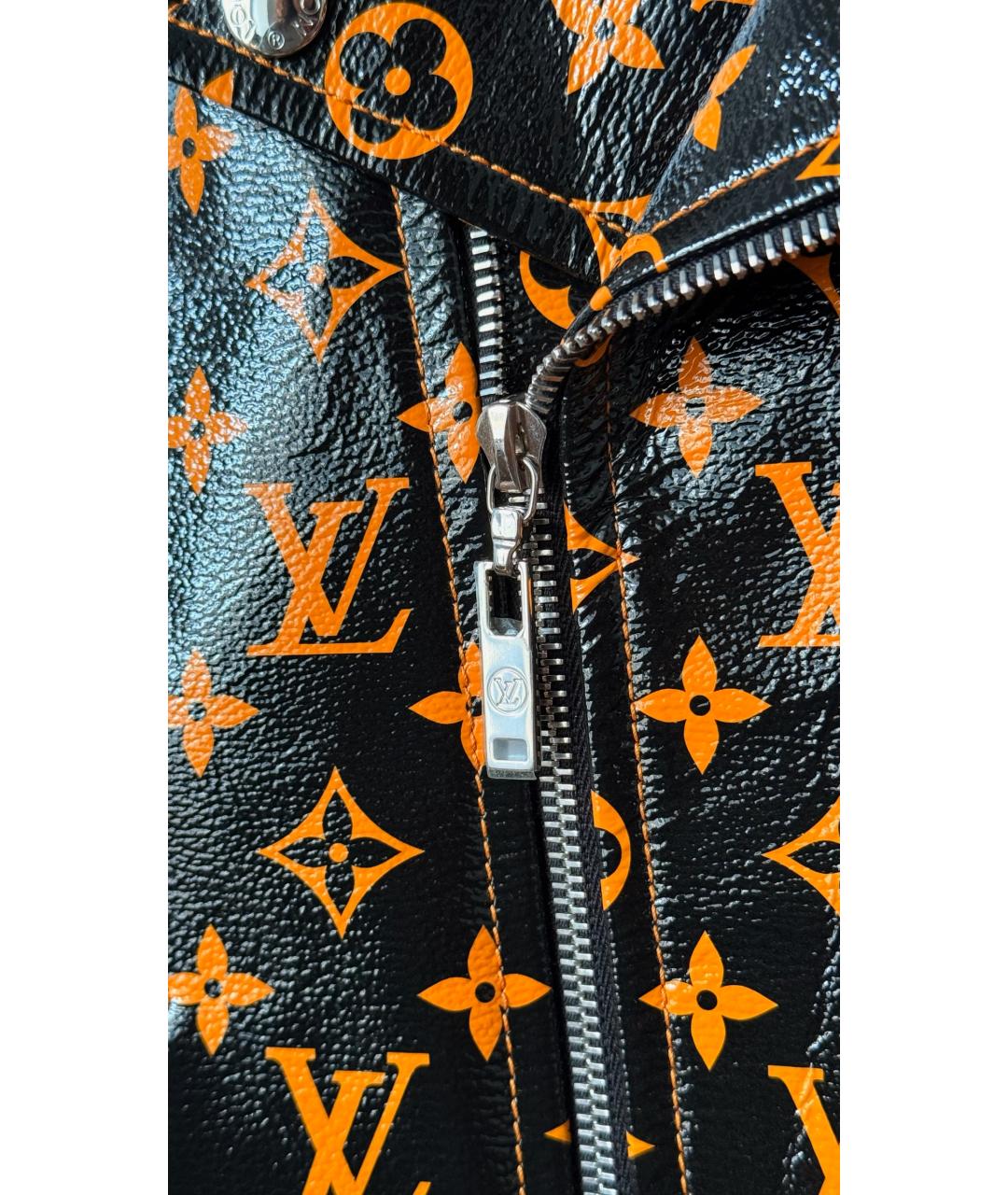 LOUIS VUITTON Черная кожаная куртка, фото 5