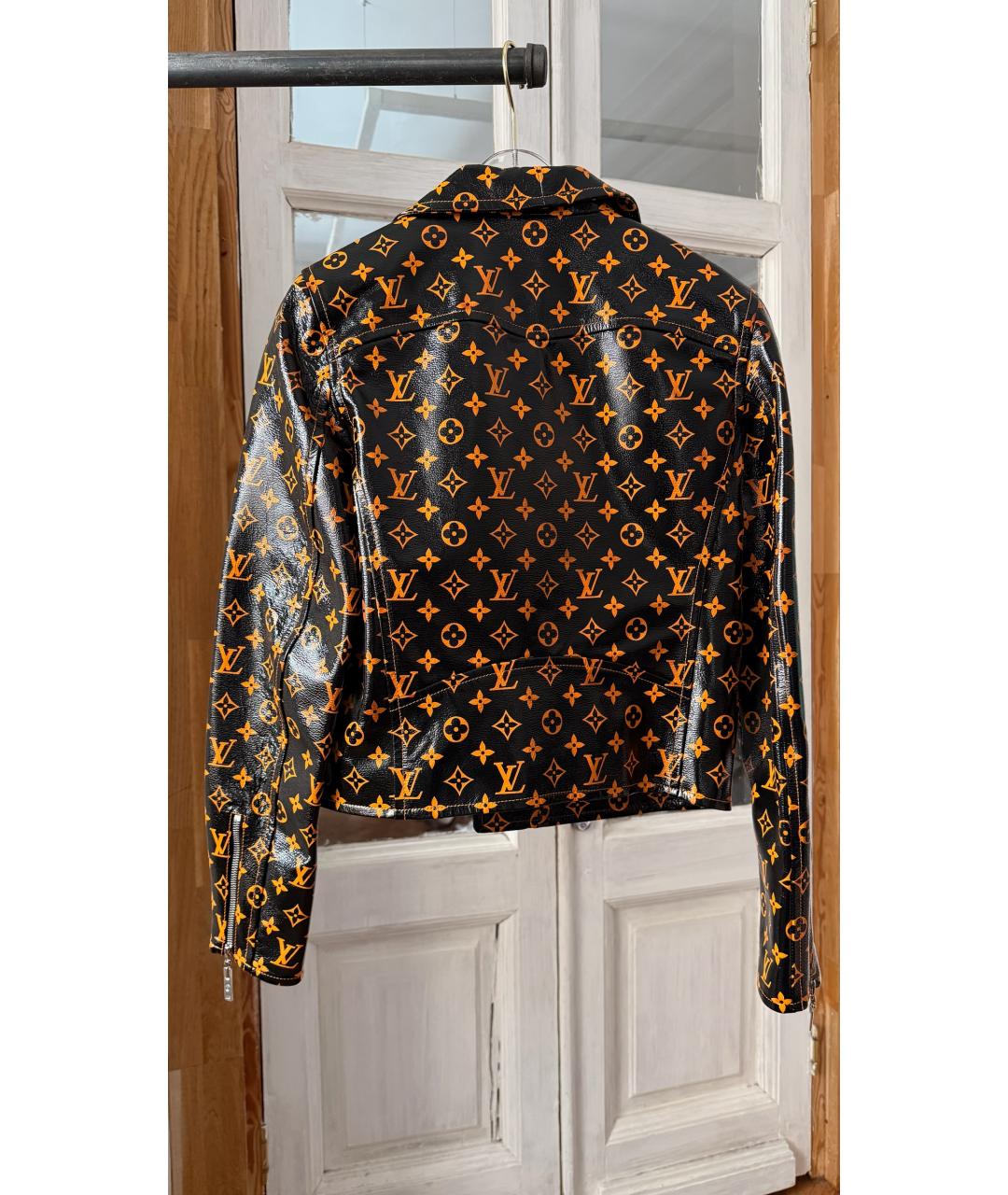 LOUIS VUITTON Черная кожаная куртка, фото 2