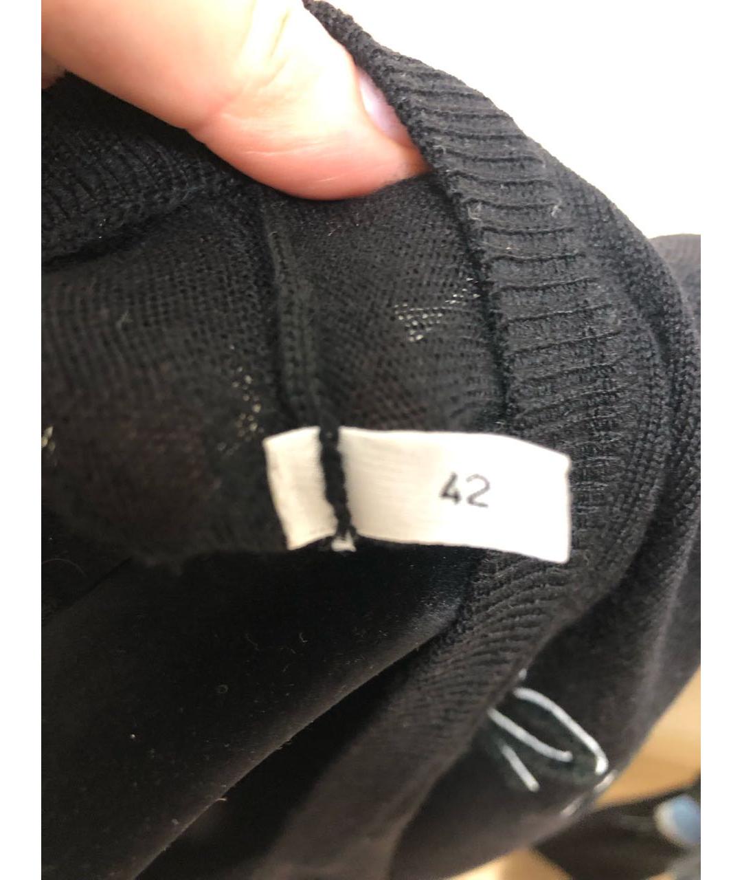 NO. 21 Черный шерстяной джемпер / свитер, фото 5