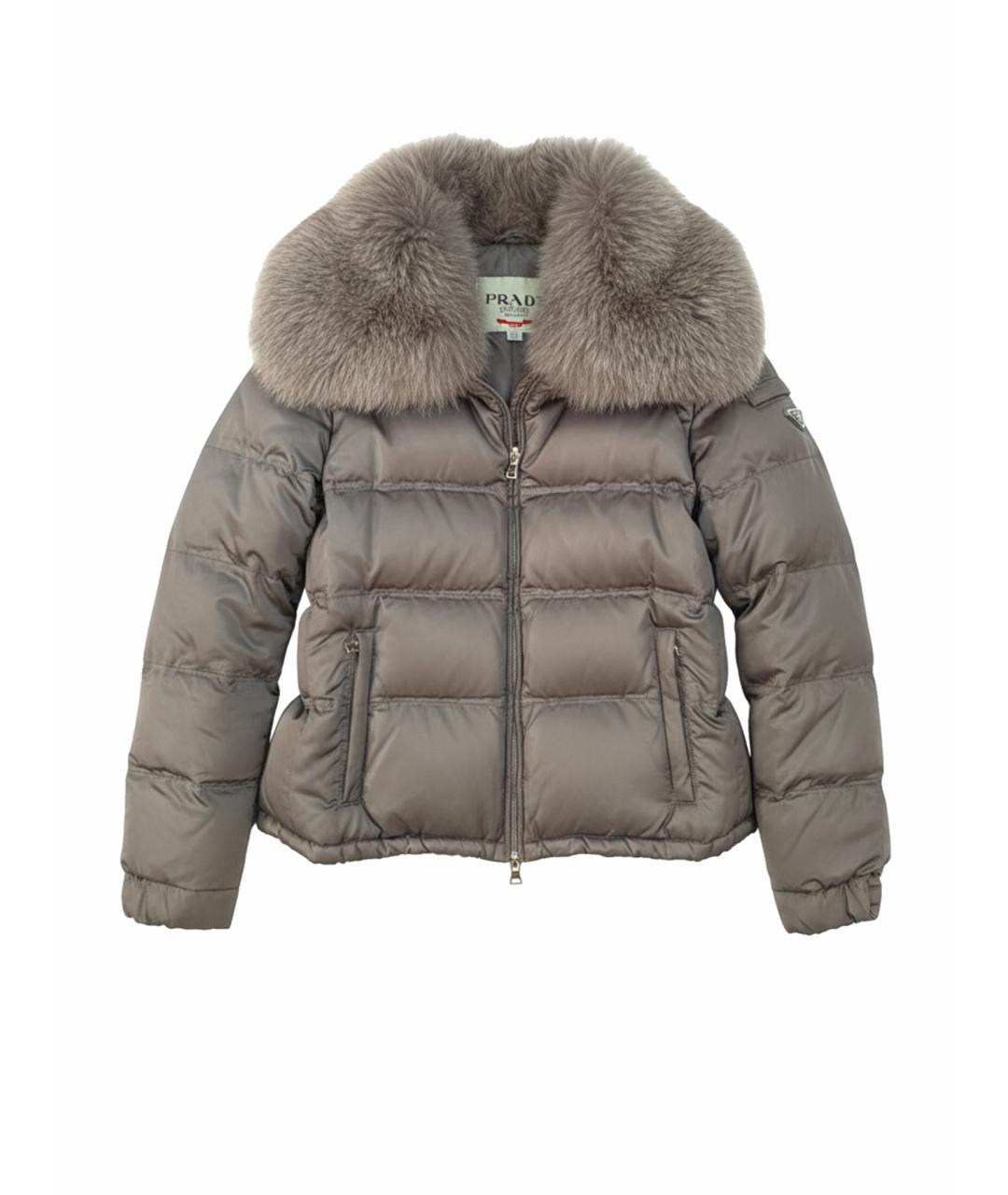 PRADA Антрацитовый пуховик, фото 1