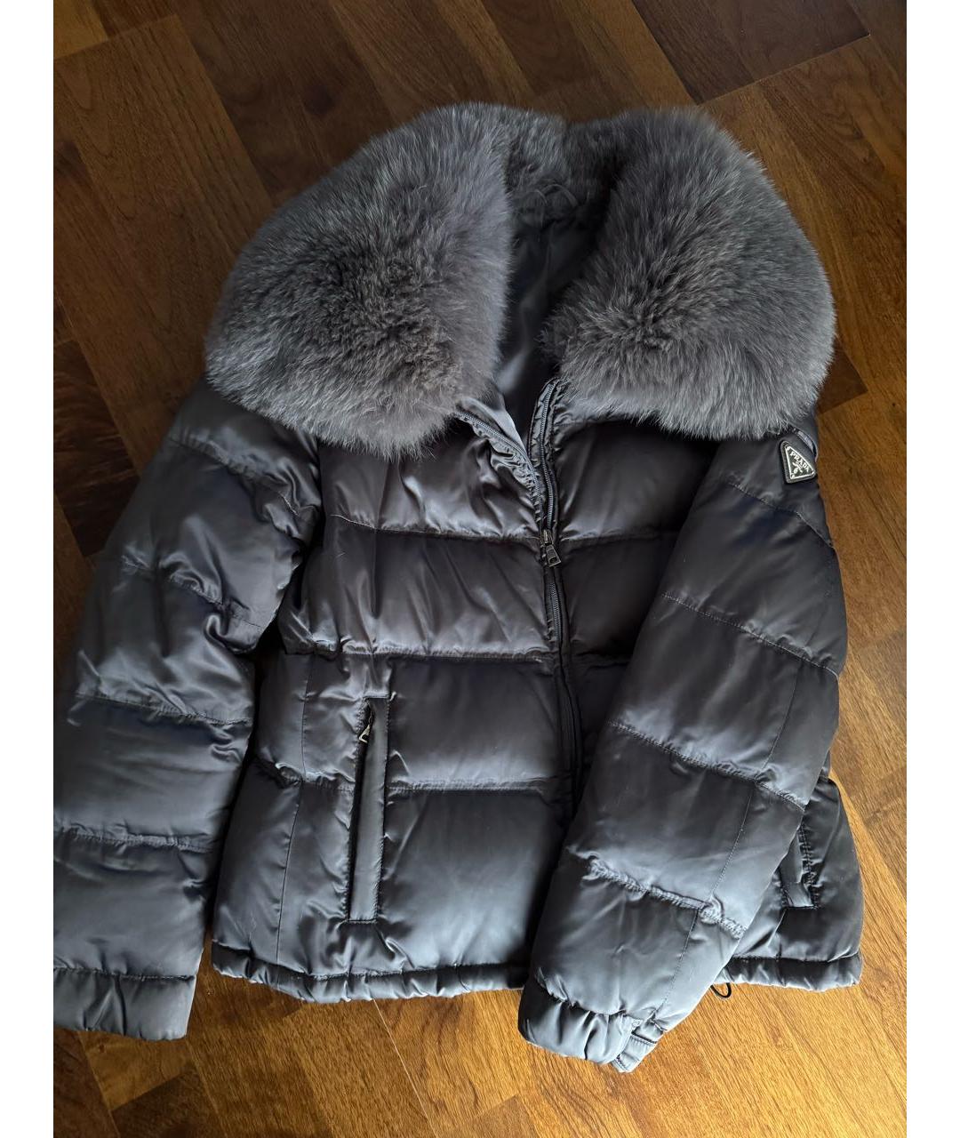 PRADA Антрацитовый пуховик, фото 7