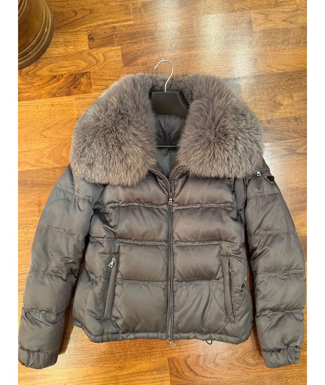 PRADA Антрацитовый пуховик, фото 9