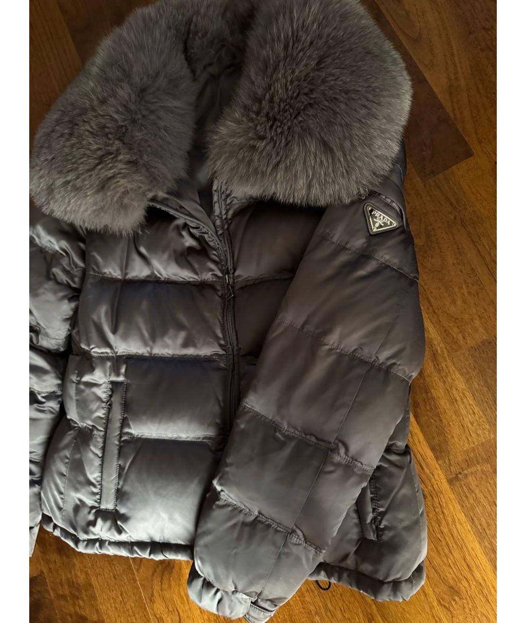 PRADA Антрацитовый пуховик, фото 8