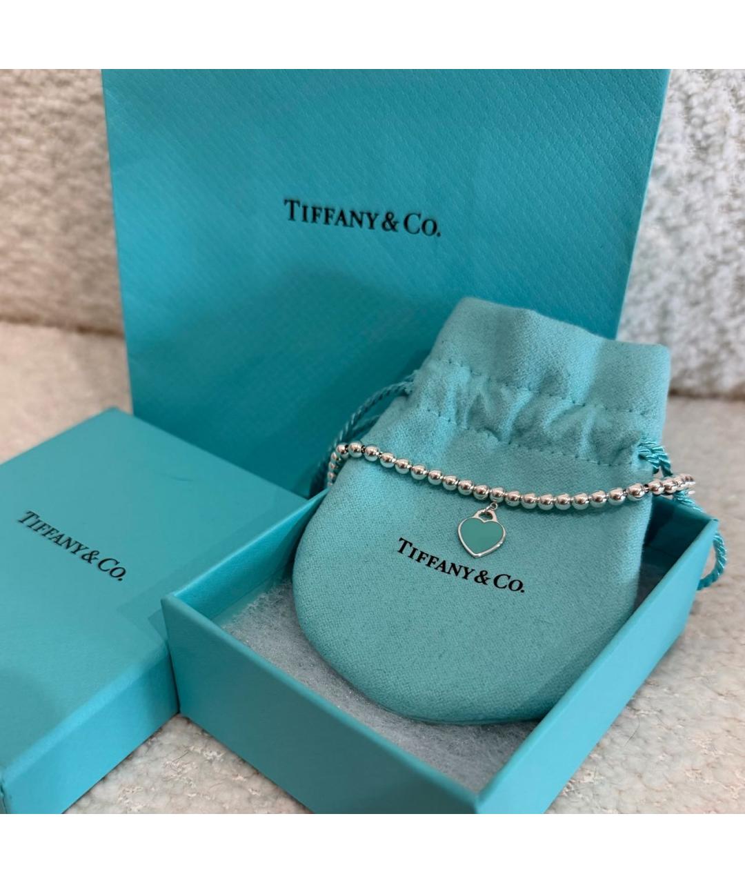 TIFFANY&CO Серебрянный серебряный браслет, фото 4