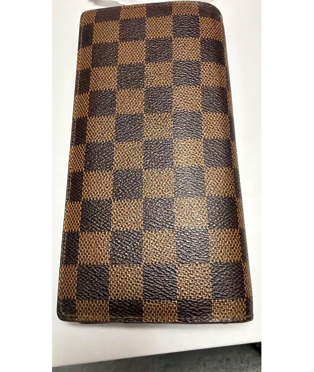 LOUIS VUITTON Коричневый кошелек, фото 3