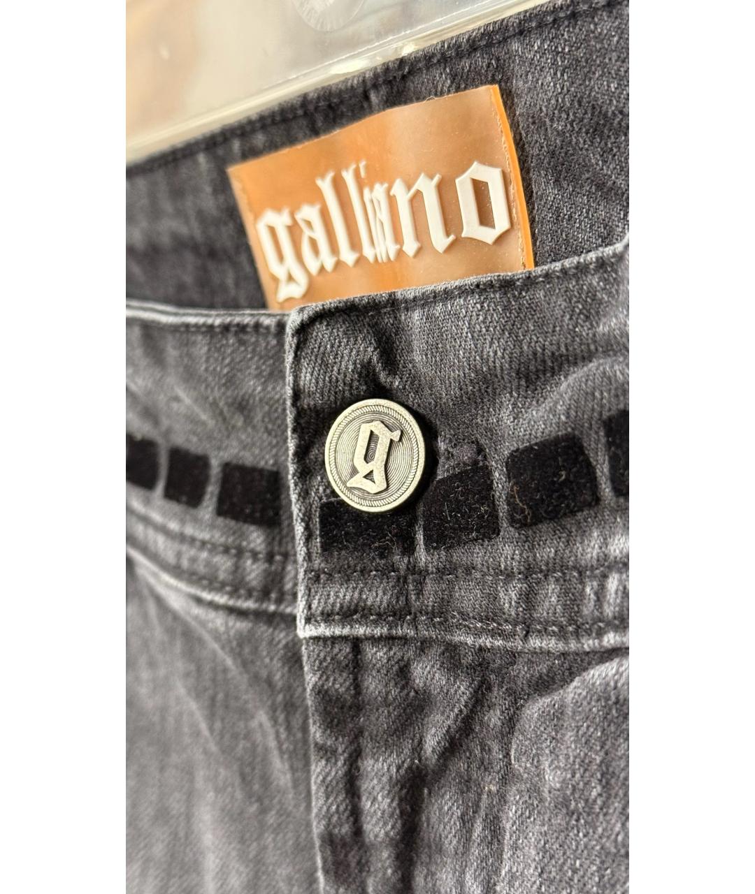 JOHN GALLIANO Серые джинсы клеш, фото 3