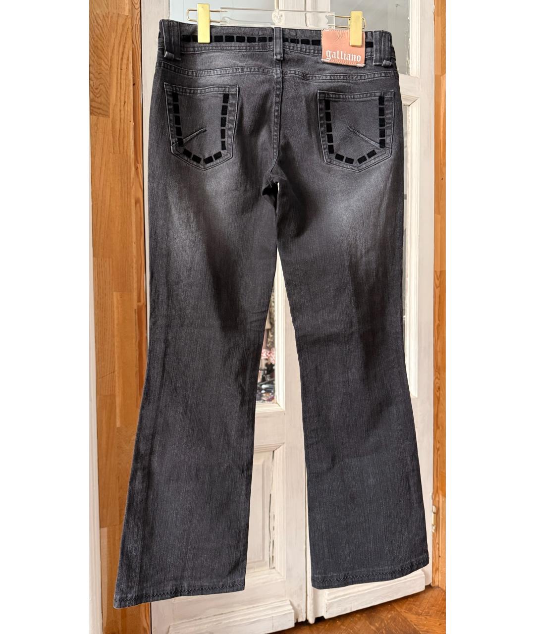 JOHN GALLIANO Серые джинсы клеш, фото 2