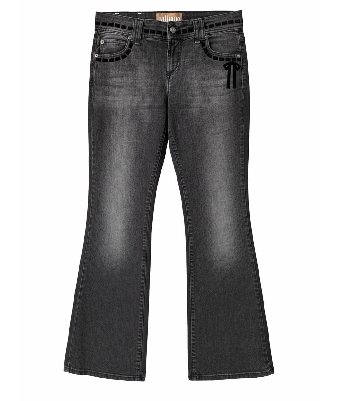 JOHN GALLIANO Серые джинсы клеш, фото 1