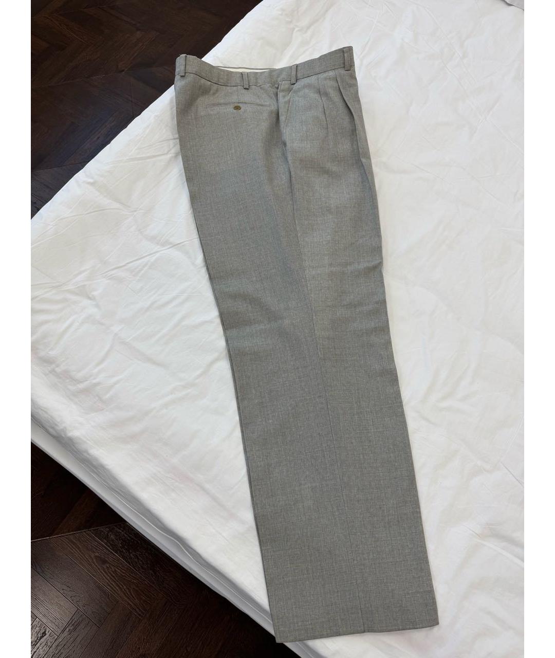 SAINT LAURENT Серый классический костюм, фото 5