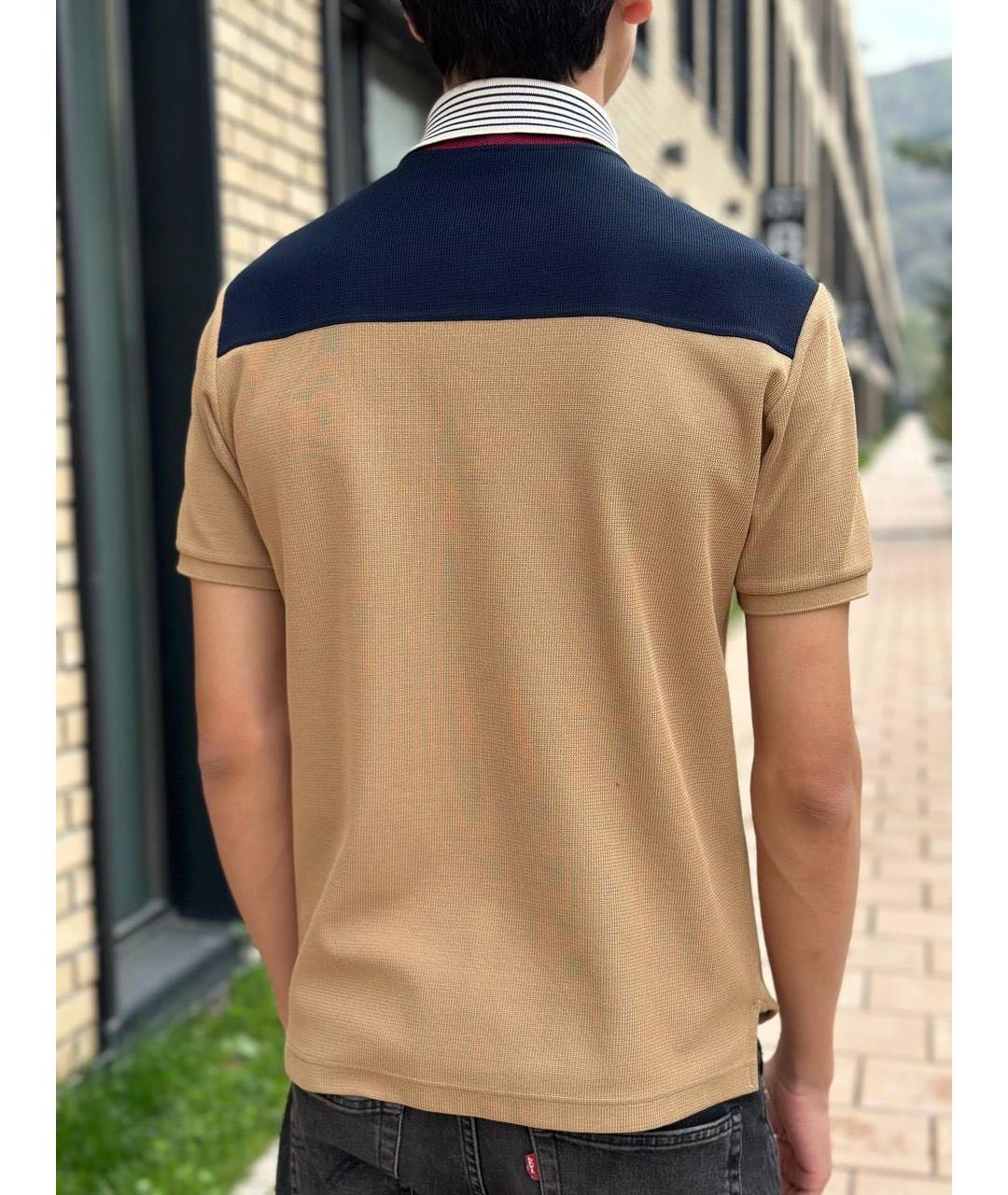 GUCCI Бежевое поло с коротким рукавом, фото 2