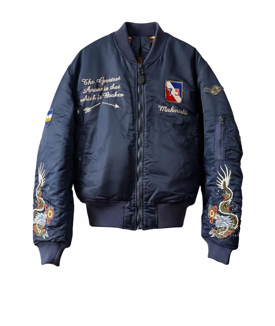 MAHARISHI Синий пуховик, фото 1