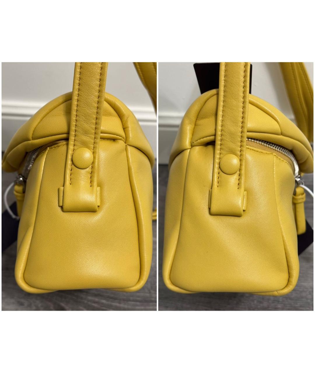 PRADA Горчичная кожаная сумка через плечо, фото 3