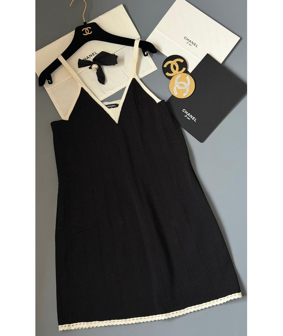 CHANEL Черное повседневное платье, фото 3