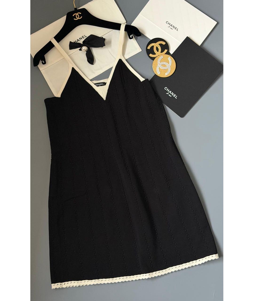 CHANEL Черное повседневное платье, фото 2