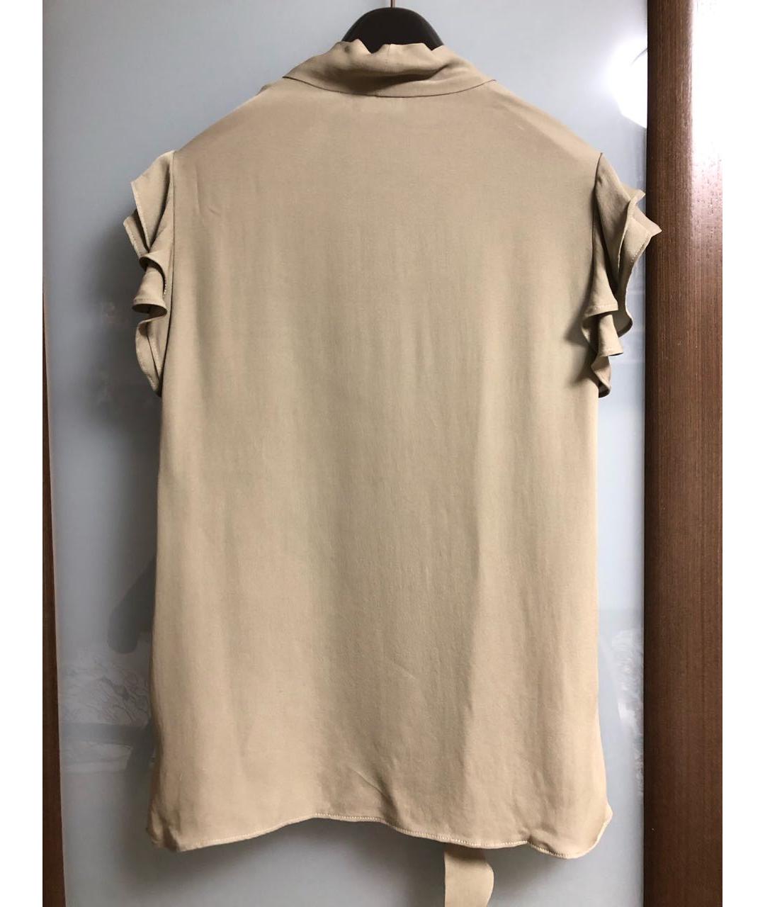 ETRO Хаки шелковая блузы, фото 2