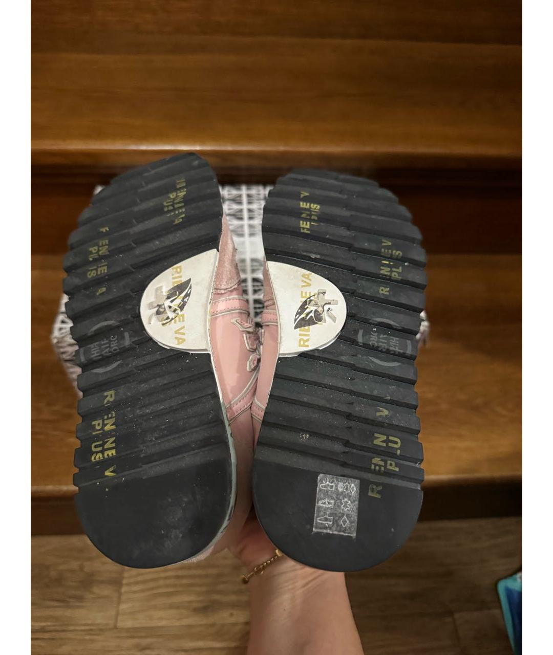 PREMIATA Розовые замшевые кроссовки, фото 4