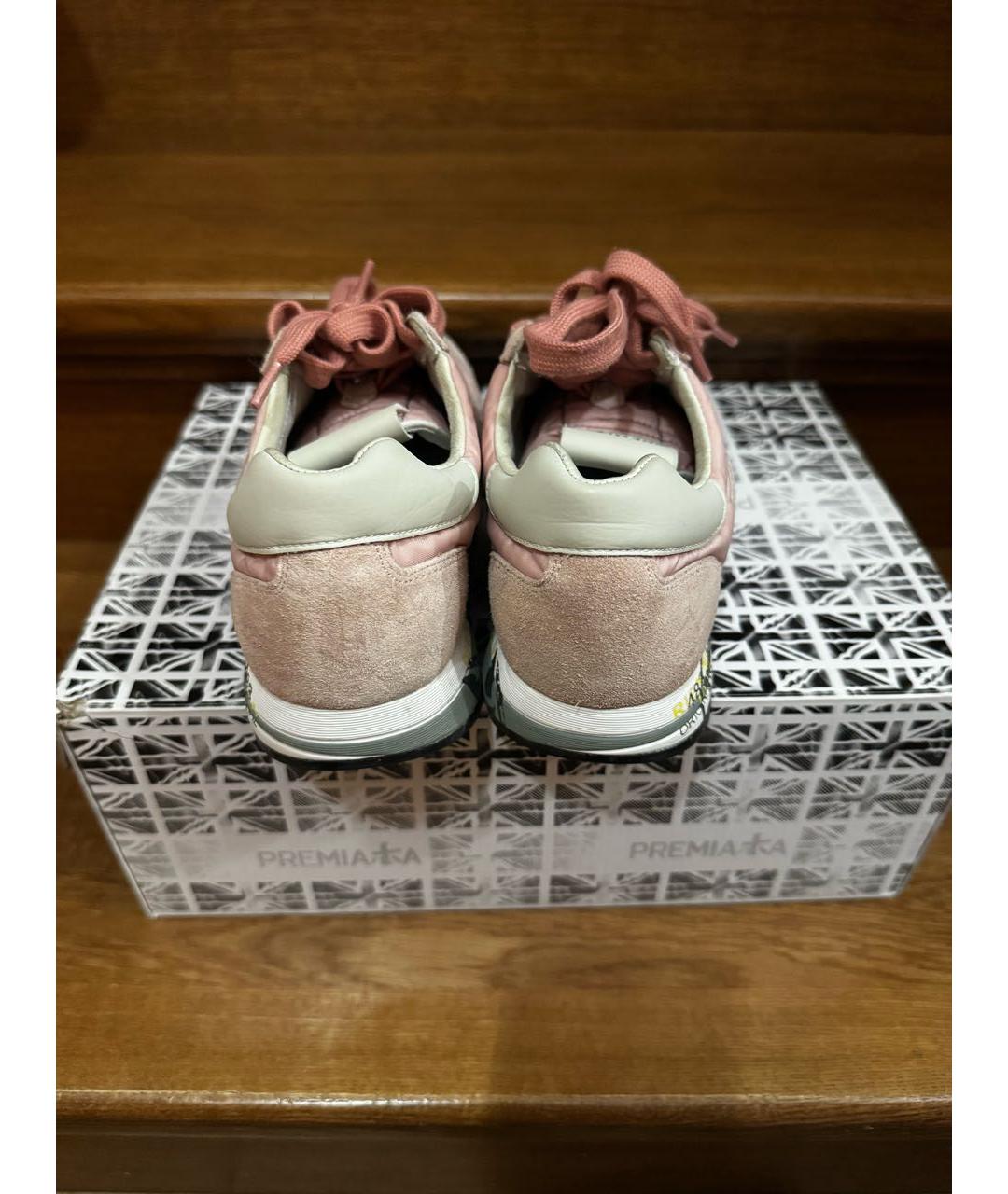 PREMIATA Розовые замшевые кроссовки, фото 3