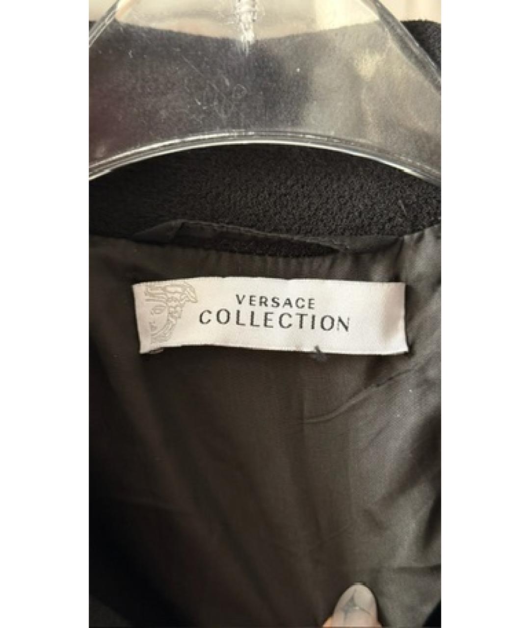 VERSACE Черное пальто, фото 3