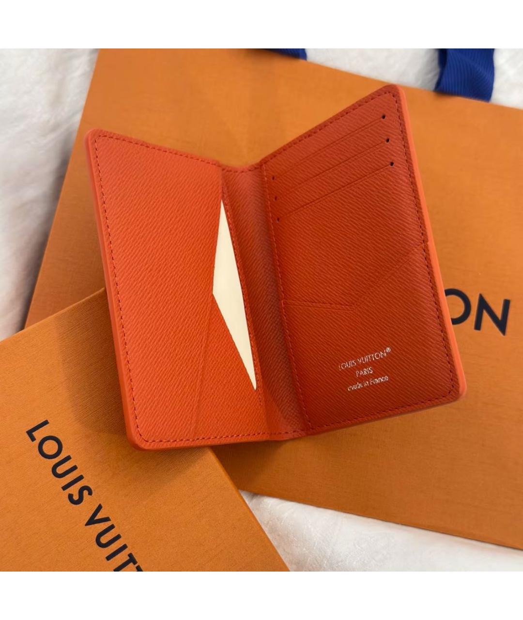 LOUIS VUITTON Оранжевый кардхолдер, фото 3
