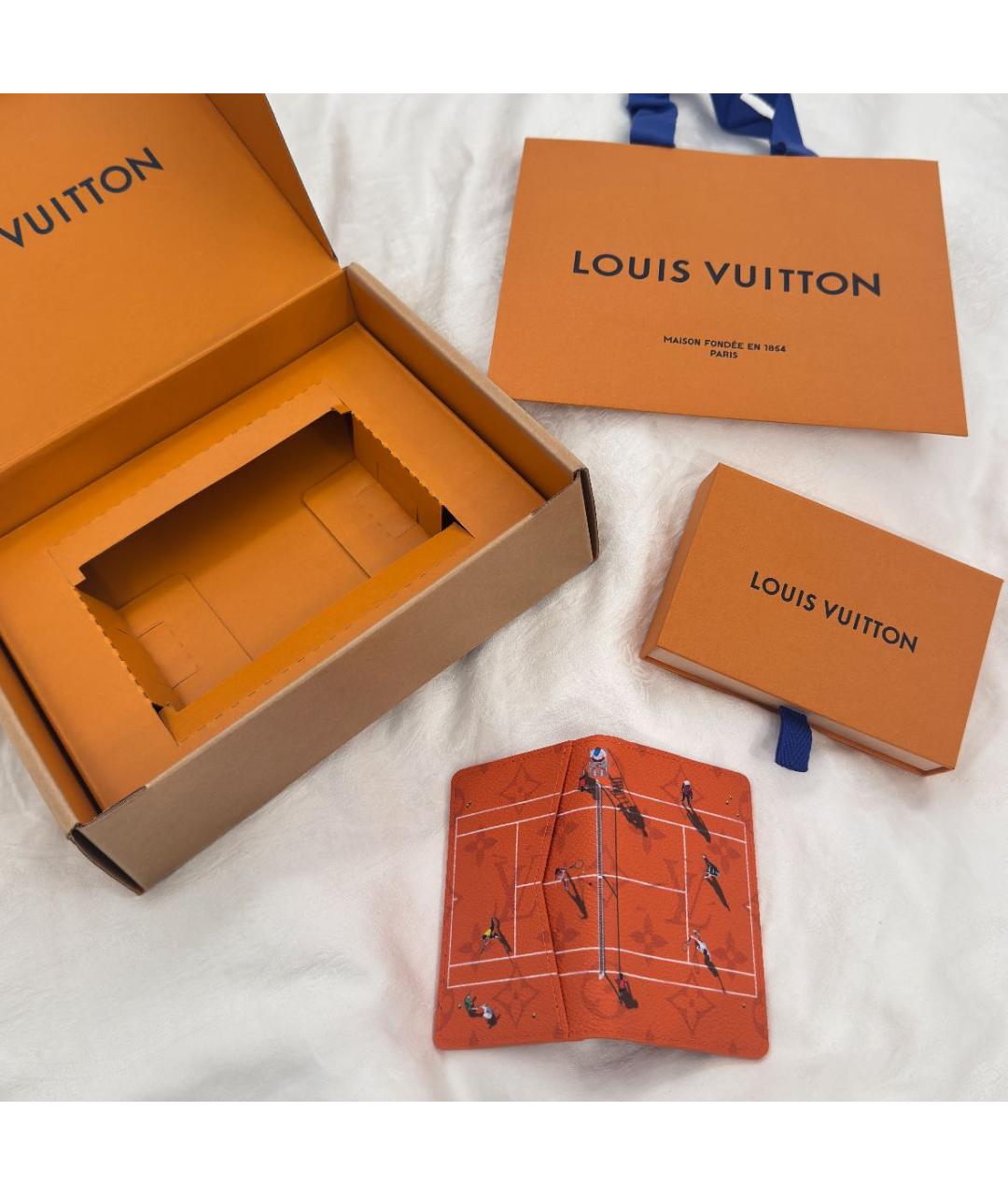 LOUIS VUITTON Оранжевый кардхолдер, фото 2