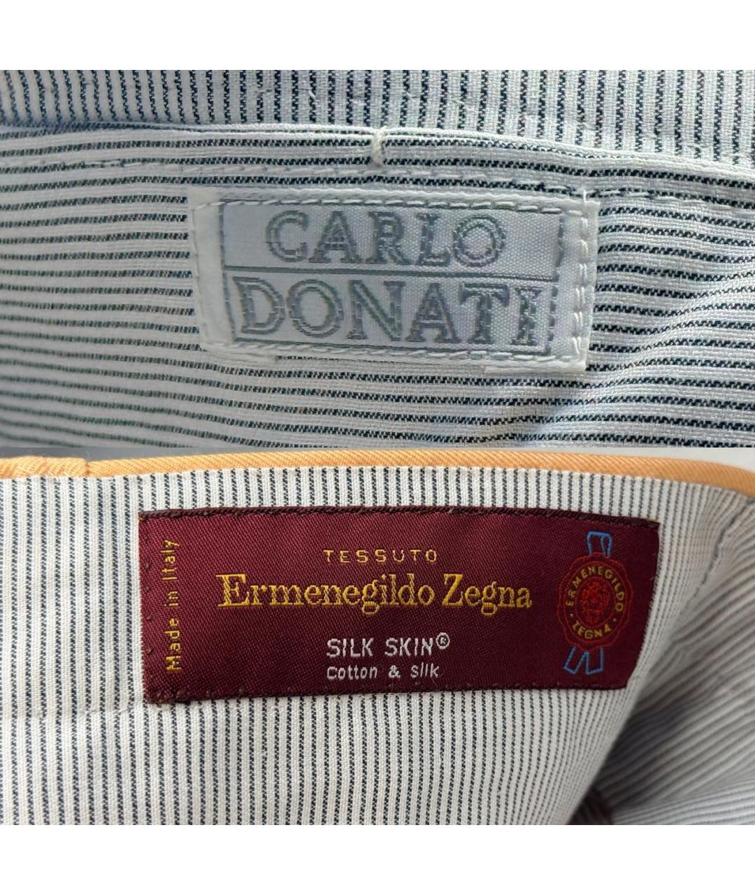 ERMENEGILDO ZEGNA XXX Оранжевое хлопковые классические брюки, фото 8