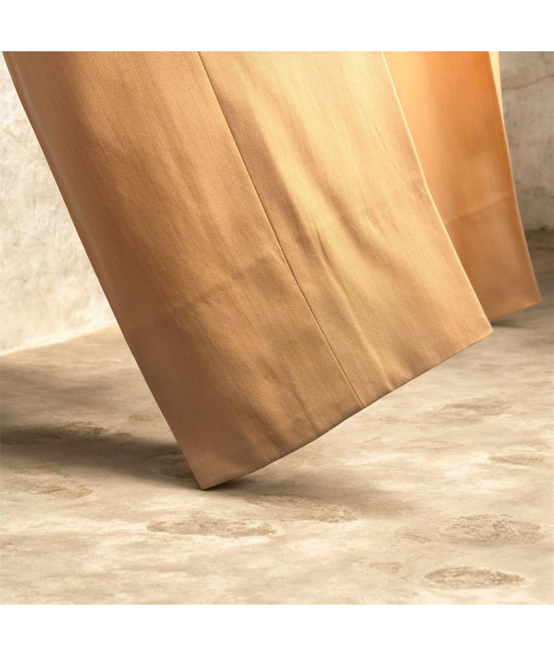 ERMENEGILDO ZEGNA XXX Оранжевое хлопковые классические брюки, фото 3