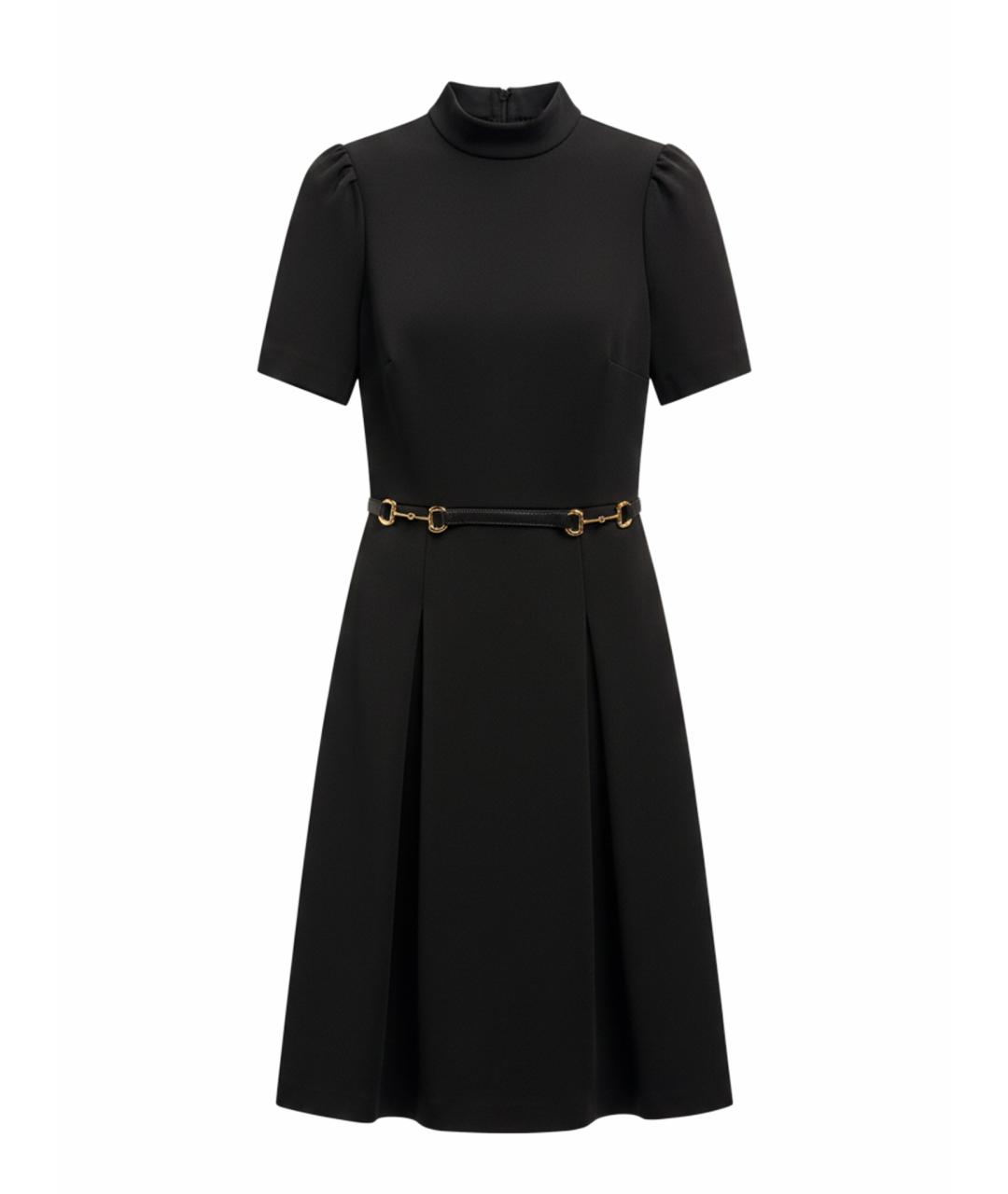 GUCCI Черное хлопковое вечернее платье, фото 1