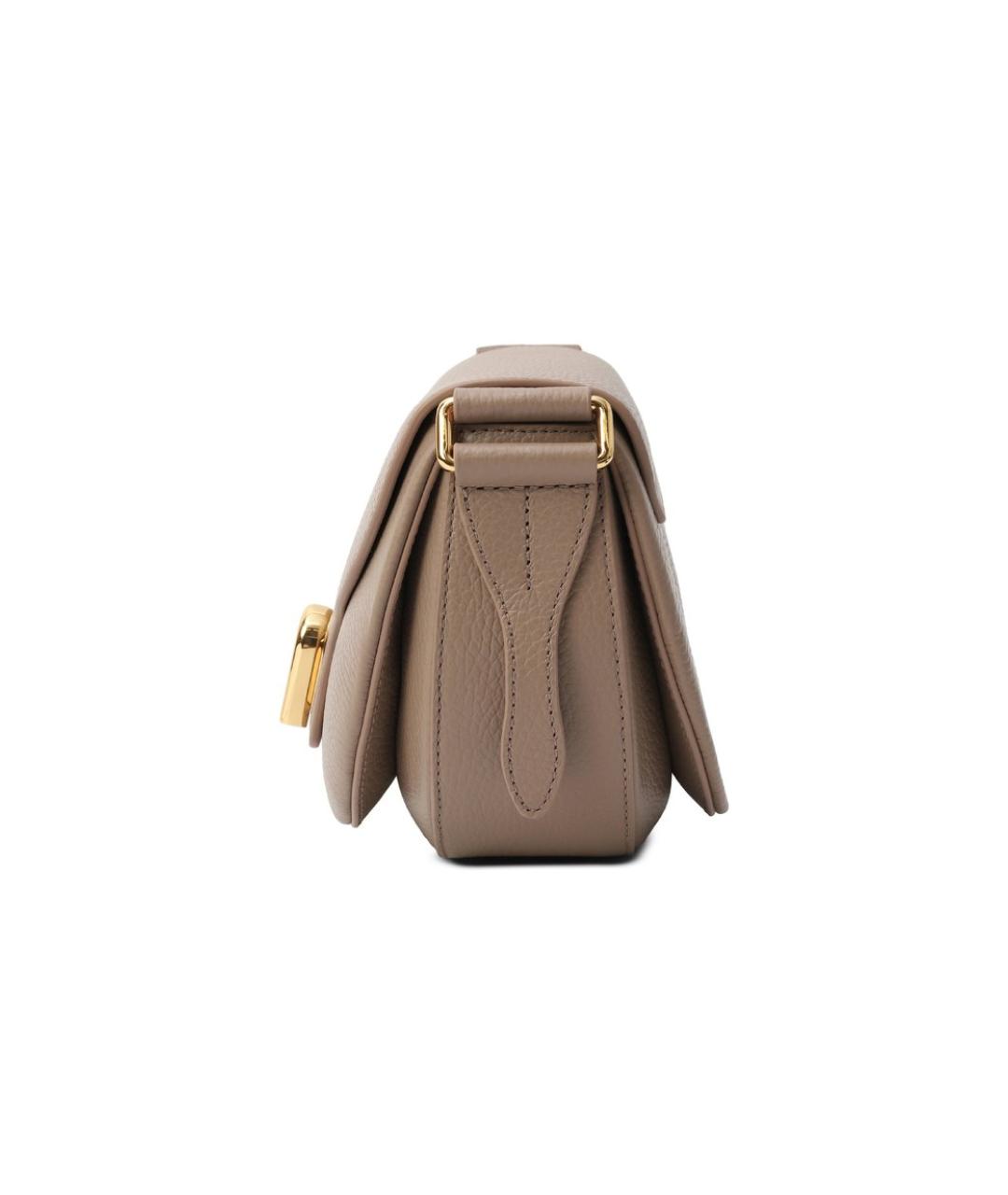 FURLA Бежевая кожаная сумка через плечо, фото 6