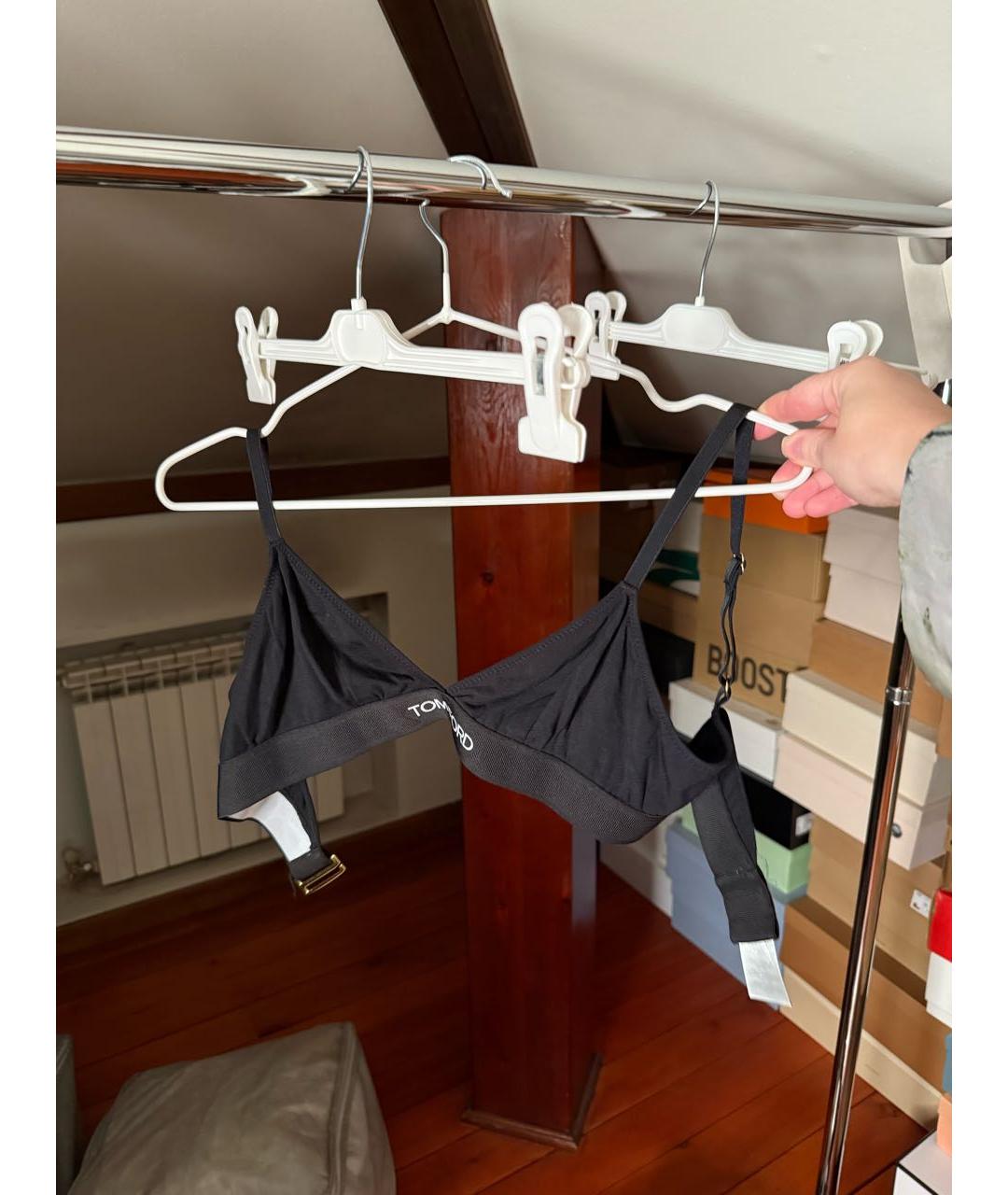 TOM FORD Черная майка, фото 4